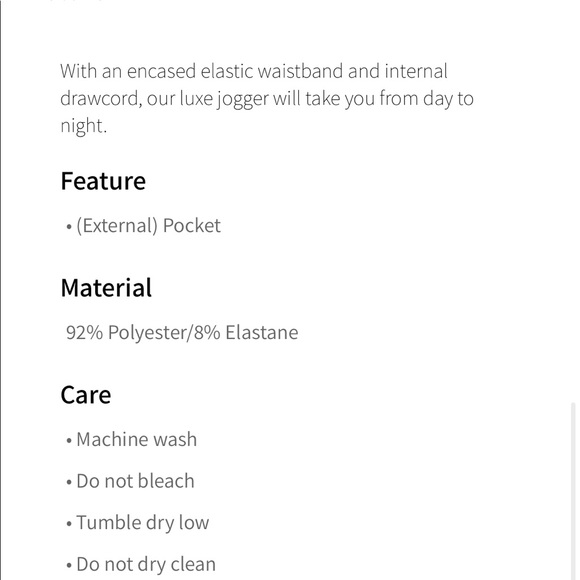 Fabletics Luxe Velour Joggers Sweatpants - Picture 6 of 6